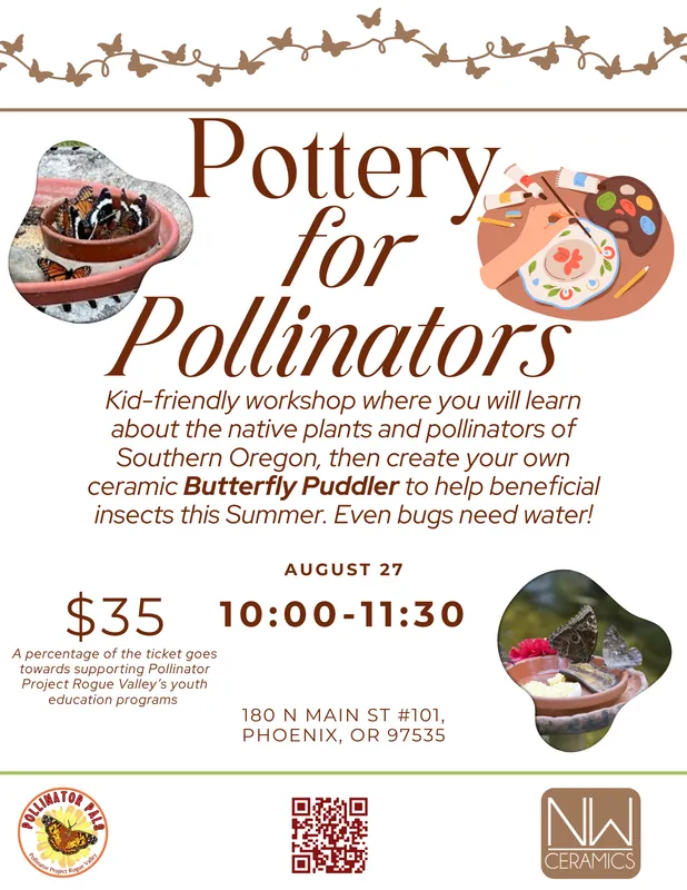 Kids Hand Building Class! Butterfly Puddler