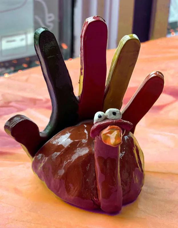 Kids Hand Building Class: Pinch Pot Turkeys