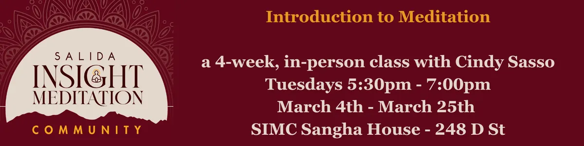 Introduction to Meditation - A 4-Week Class