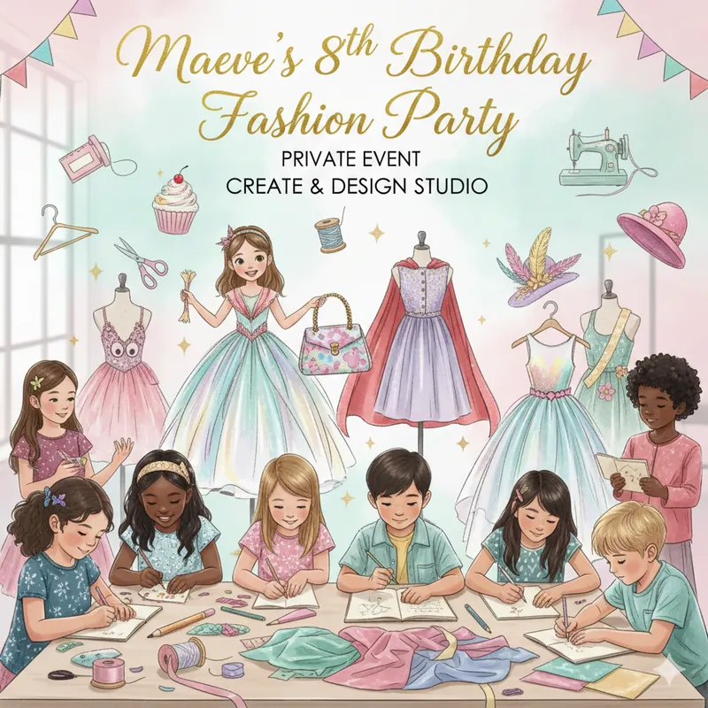 Maeve’s 8th Birthday Fashion Party