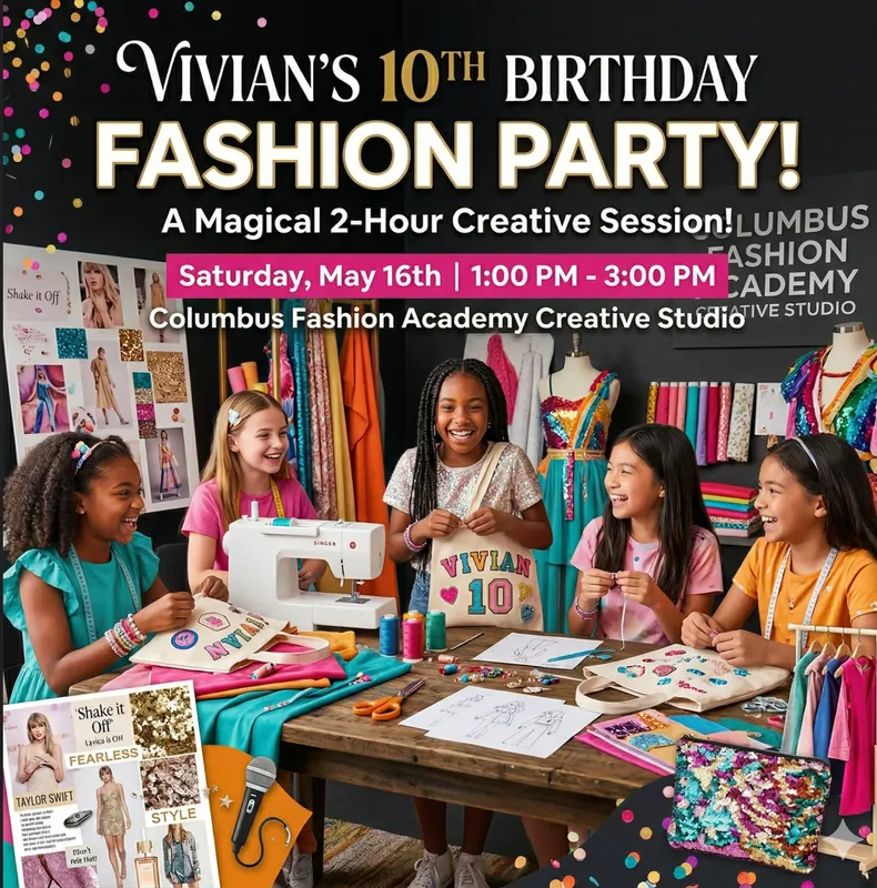 Vivian's 10th Birthday Fashion Party