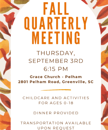 Quarterly Meeting - MANDATORY