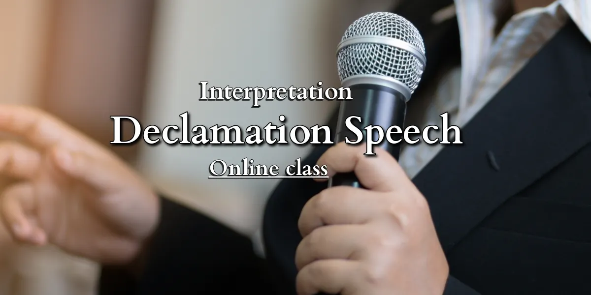 [ONLINE] Interpretation (Declamation) (4th-5th)