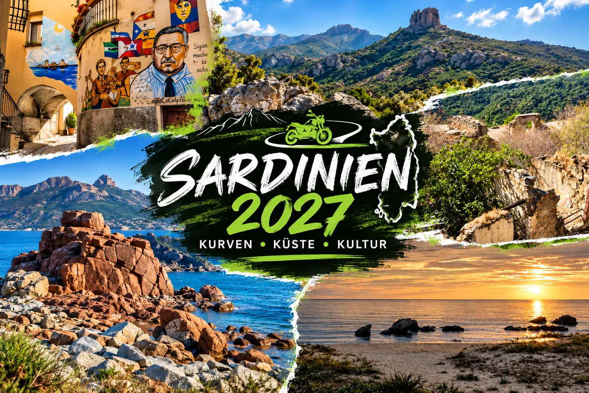 Motorradtraum Sardinien - Kurven, Küste & Genuss