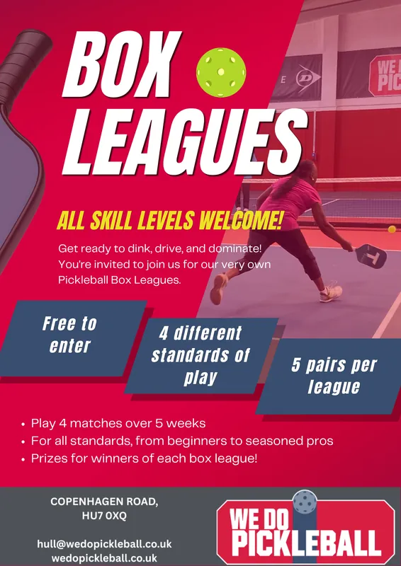 2 - PICKLEBALL BOX LEAGUE - AUGUST & SEPTEMBER 2026 - IMPROVER & INTERMEDIATE (LEVEL 2)