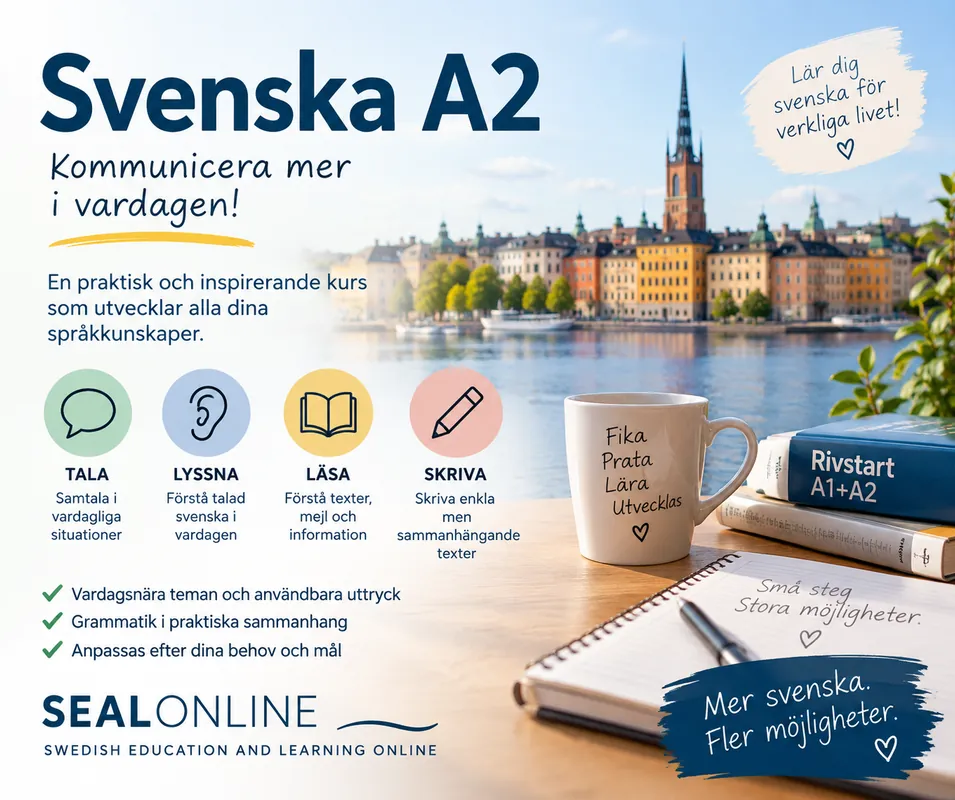 Svenska privatlektioner 10 ggr