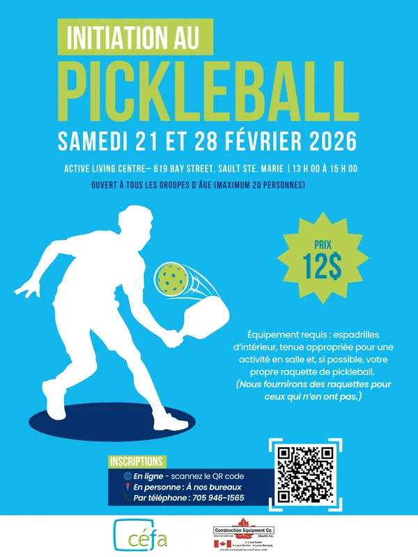 Initiation au Pickleball (offered in French)