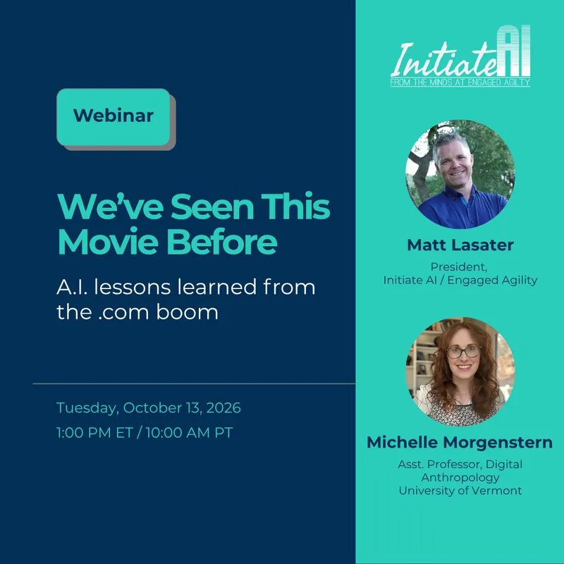 Webinar: We've Seen This Movie Before - A.I. Lessons Learned from the .com Boom
