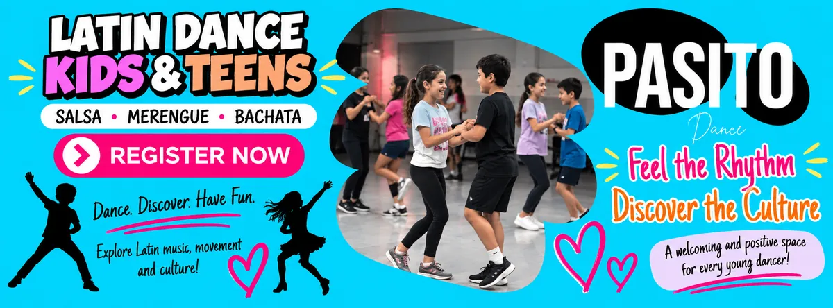 Pasito Kids & Youth Latin Dance Class (Ages 6-12)