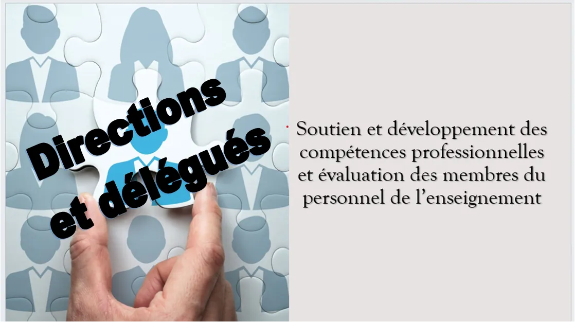 Soutien et développement des compétences professionnelles et évaluation des membres du personnel enseignement: 11 juin 2026 (Liège)