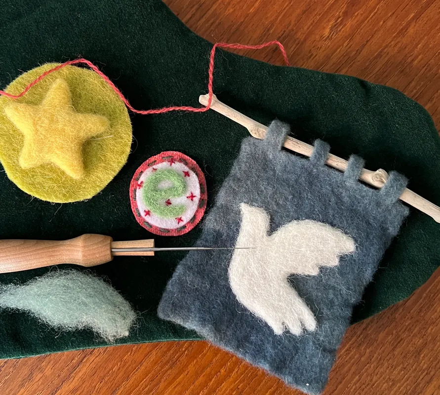 Needle Felted Appliqué