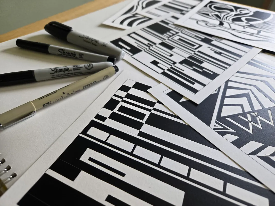 Ages 4—8 - The Beauty of Black and White: Exploring Line