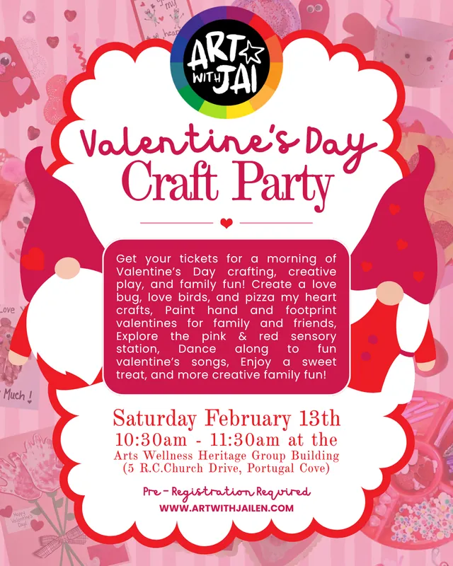 Valentine's Day Family Craft Party