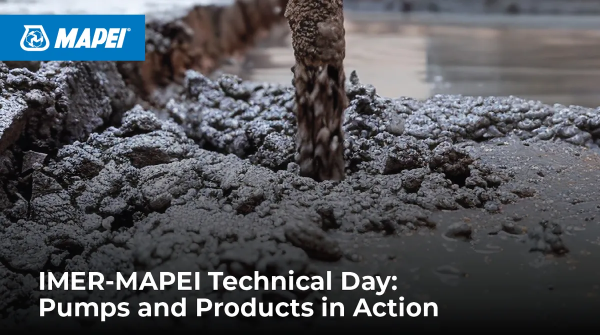IMER & MAPEI Joint Training: Technical Demonstrations and Trial