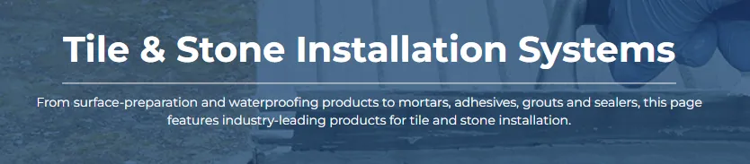 MAPEI MTI: Introduction to Tile and Stone Installation Systems