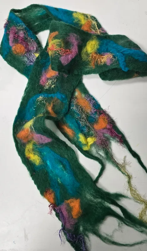 Wet-felted Scarf Class