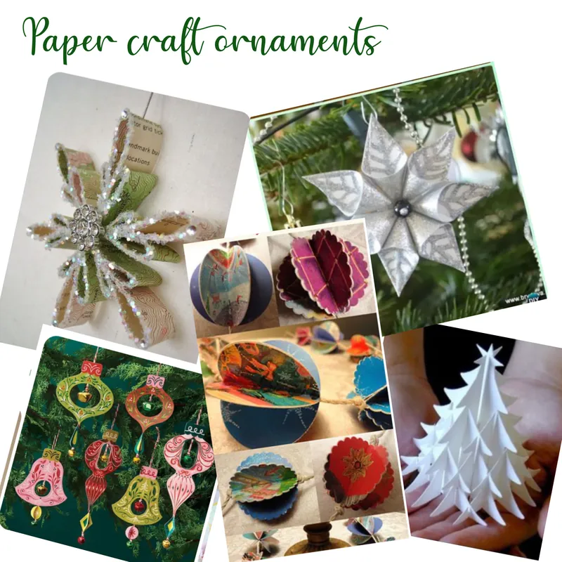 DIY ornaments- paper