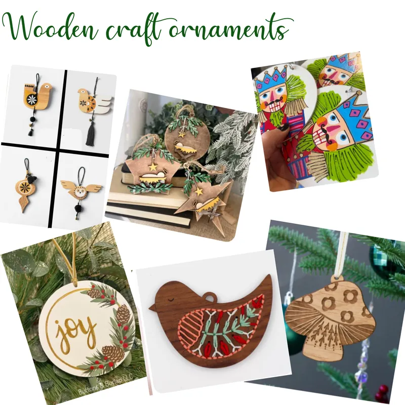 DIY ornaments- wooden