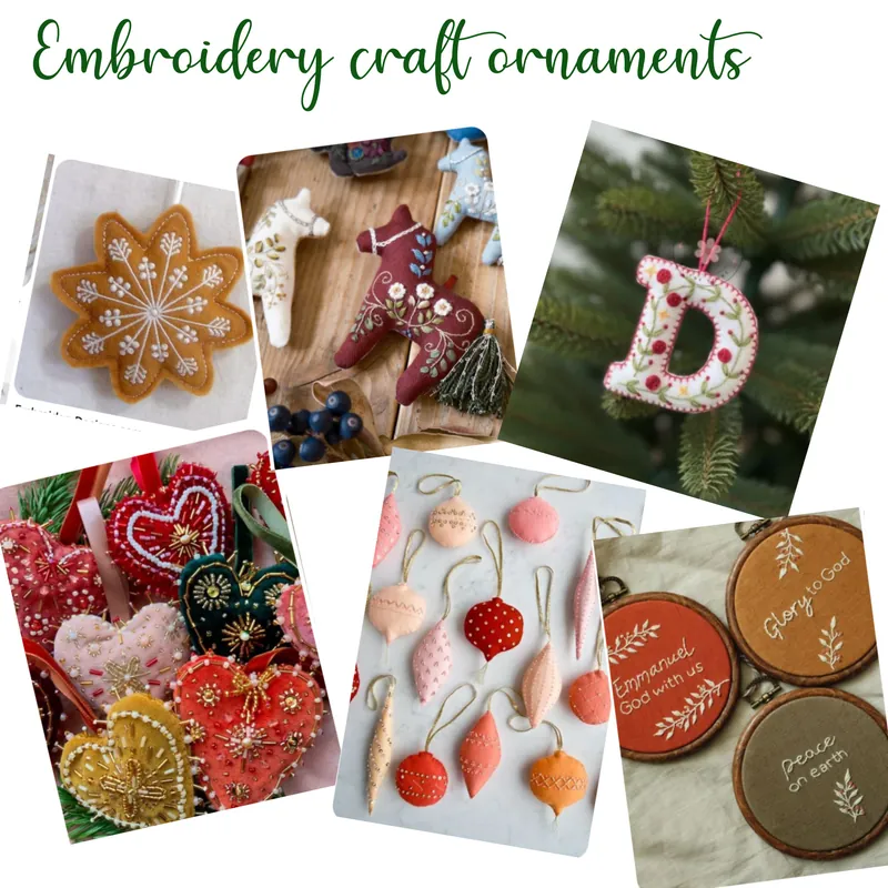 DIY ornaments- embroidery