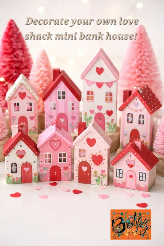 Love Shack mini wooden bank DIY