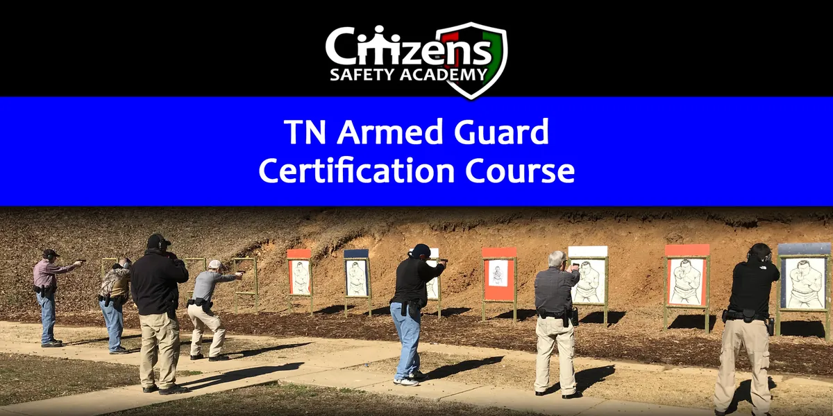 TN Armed Guard License Certification Course 10/1 & 10/8