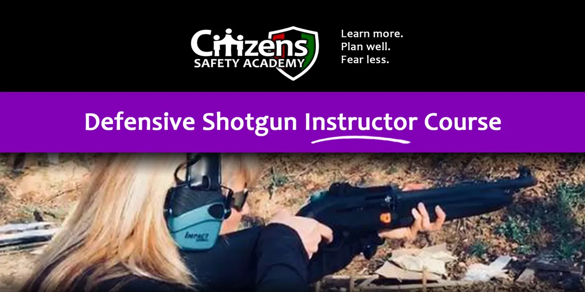 Defensive Shotgun Instructor (Restricted)