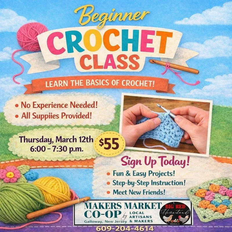 Beginner crochet workshop with Kim
