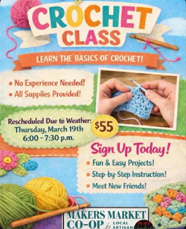 Beginner crochet workshop with Kim