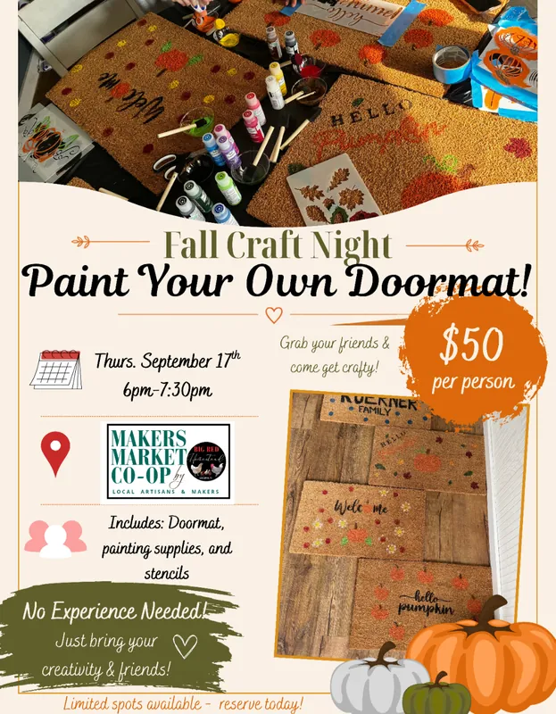 Fall doormat paint night