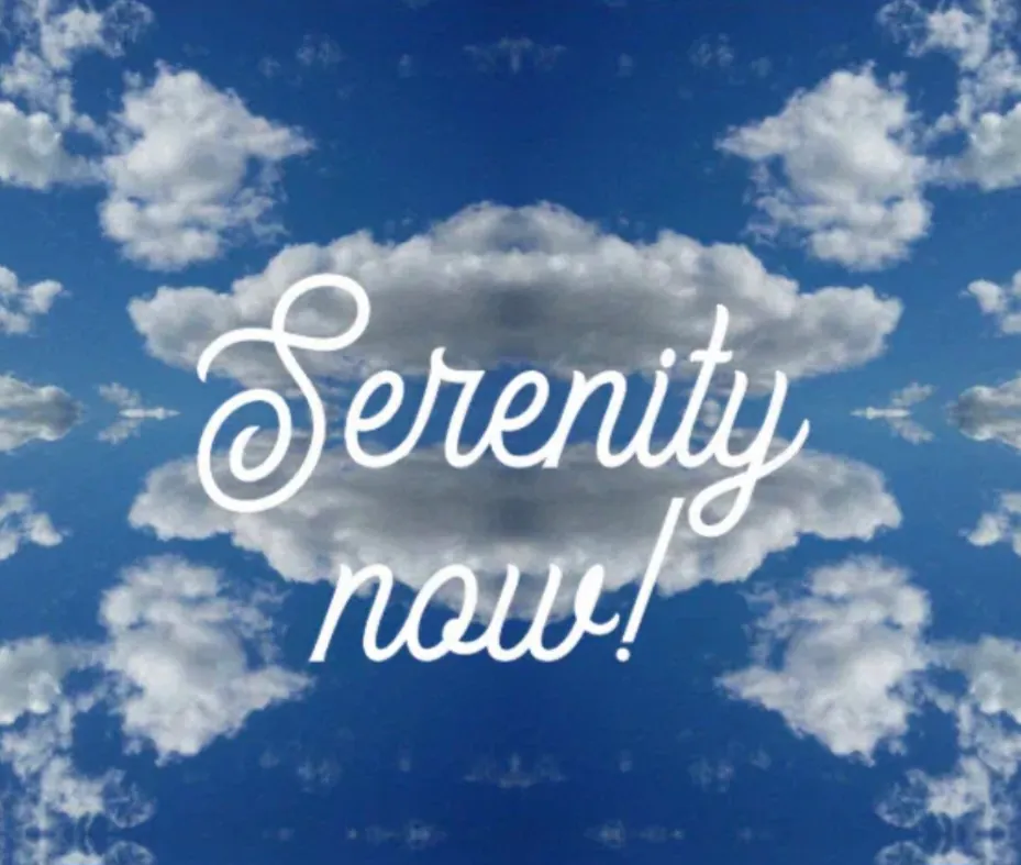 Serenity Now: Joy, Stillness, and Making It Up