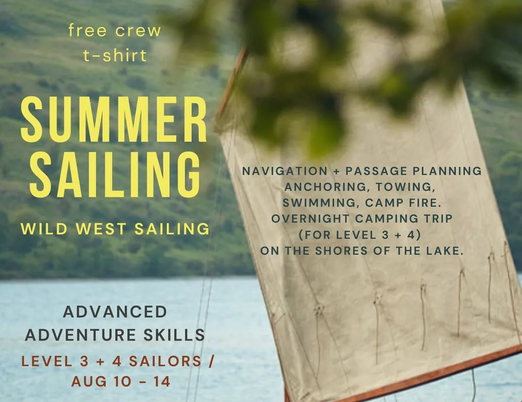 ADVENTURE SKILLS |  Youth Driven Sailing | Level 3 + 4