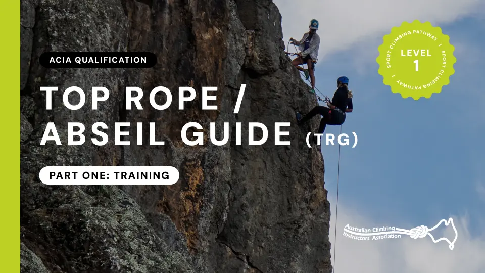 Top Rope Guide Training