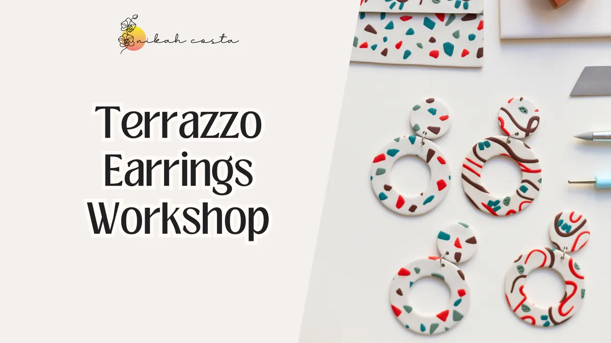 Terrazzo Earrings Workshop in Vienna - in English