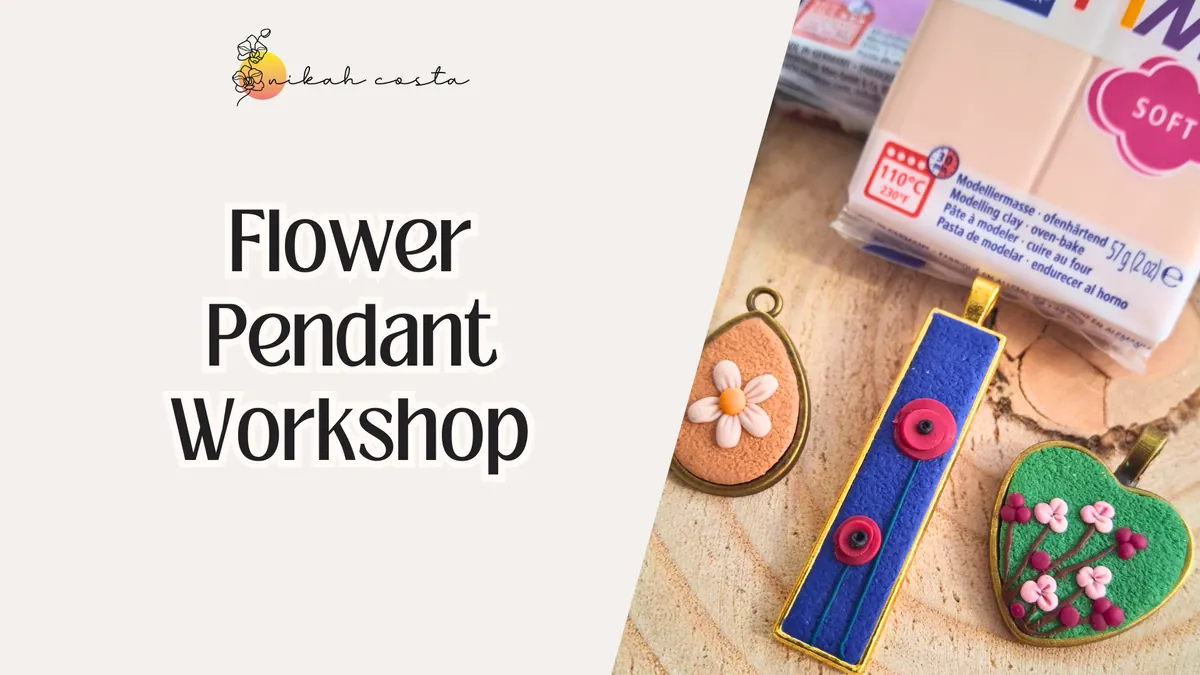 Flower Pendant Workshop in Vienna in English
