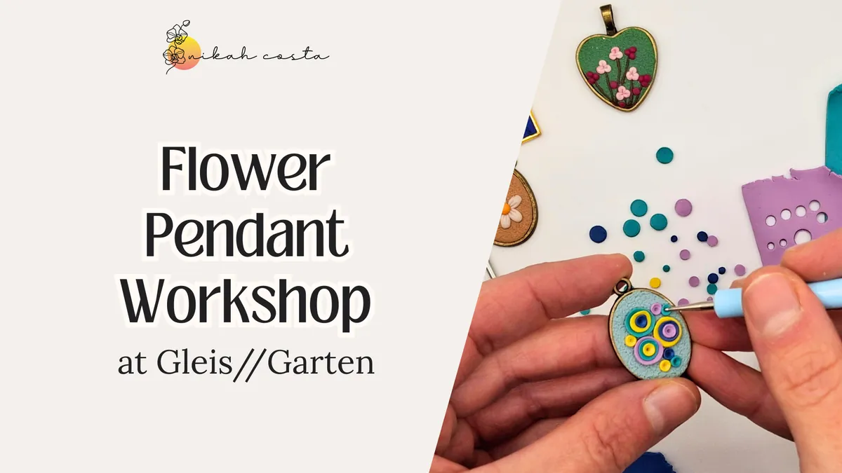 Flower Pendant Workshop at Gleis//Garten - In English