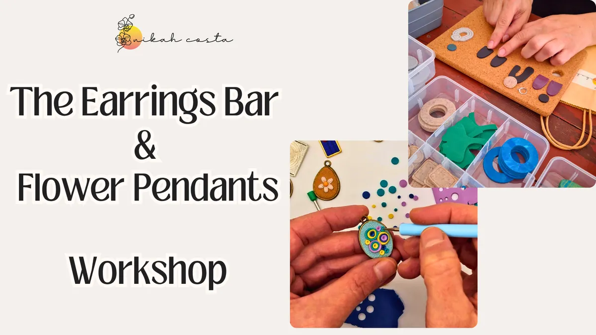 Earrings Bar & Flower Pendants Jewellery Workshop in Vienna | 13 November | in English
