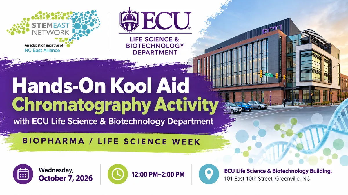 Hands-On Kool Aid Chromatography Activity with ECU Life Science & Biotechnology Department