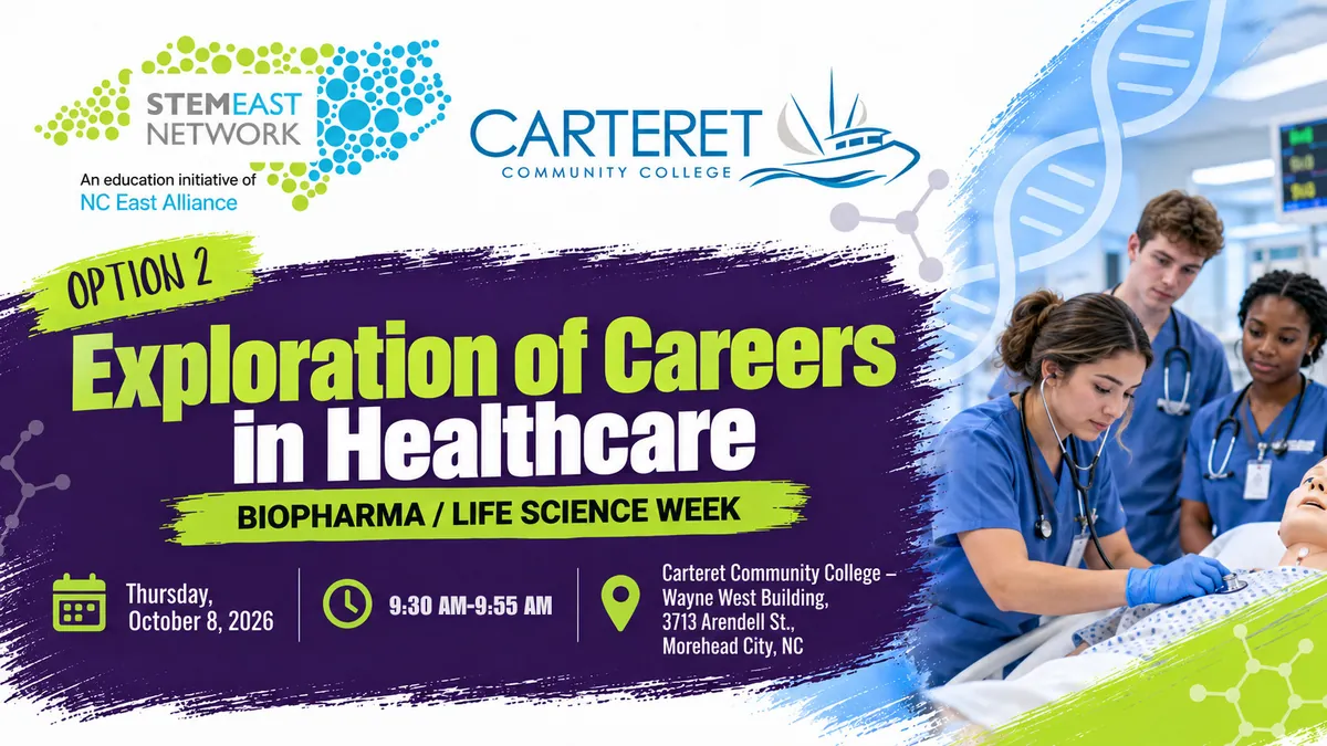 Carteret Community College - Exploration of Careers in Healthcare - OPTION 2