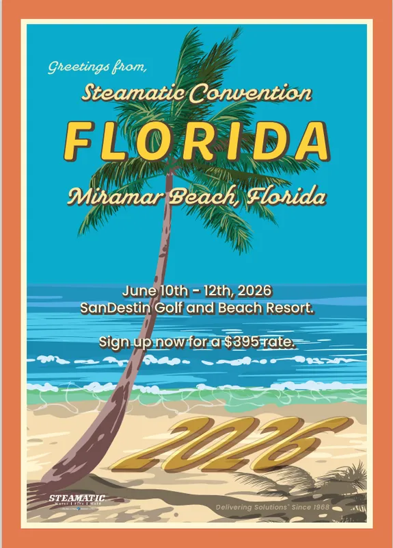 Steamatic Convention 2026 - Vendor Registration