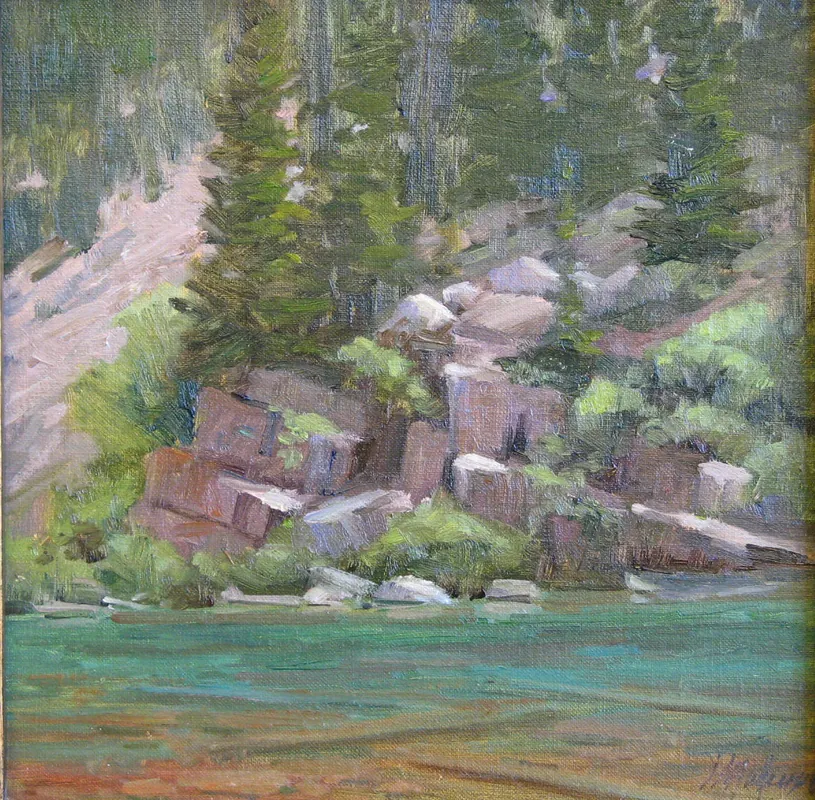 Painting Water, Reflections and Rocks- Rocks look like potatos? This class is the fix!