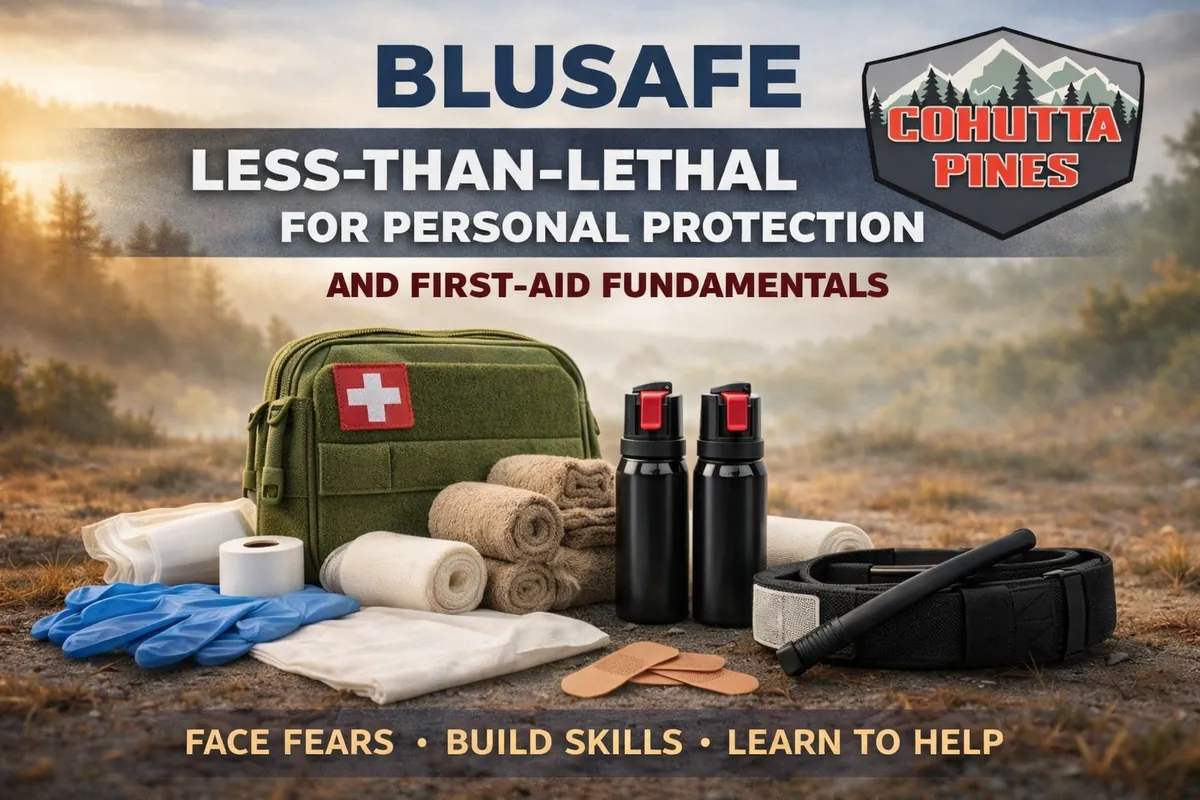 BLUSAFE Less-Than-Lethal Tools for Personal Protection and First-Aid Fundamentals