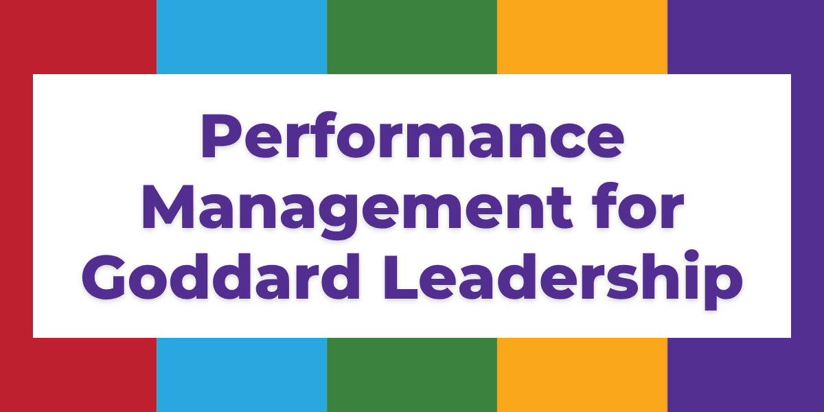 Performance Management for Goddard Leadership