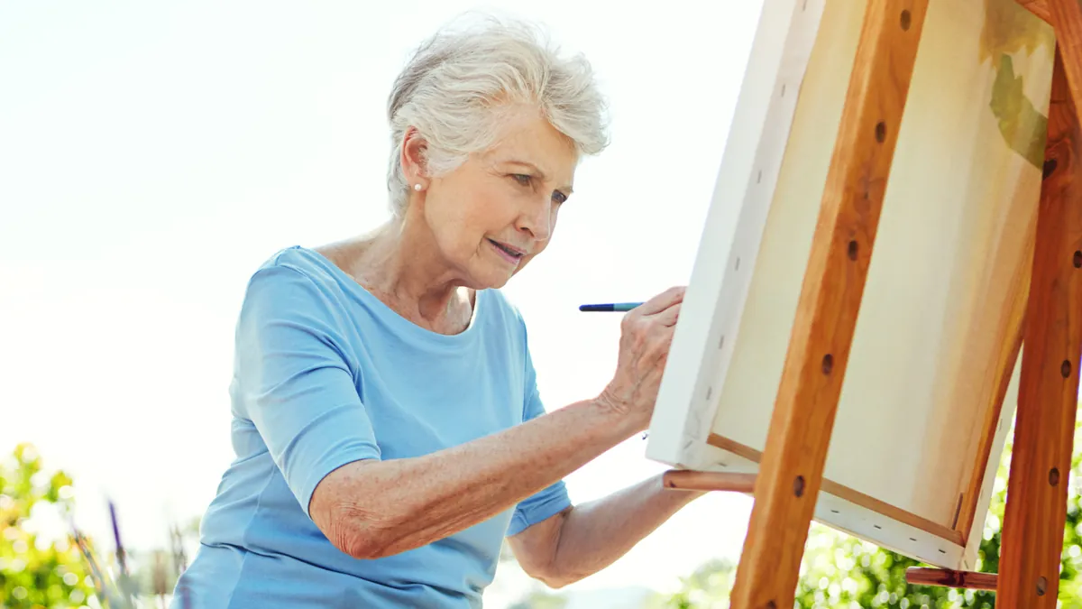 Painting on the Patio