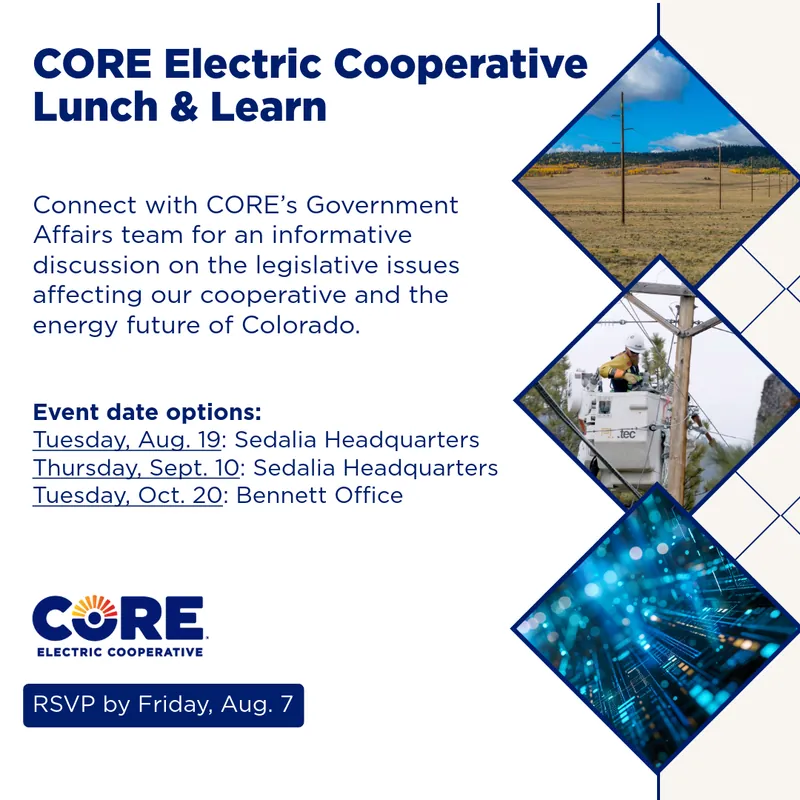 CORE Electric Cooperative Lunch & Learn - October 20, 2026