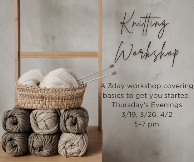 Beginner Knitting Evening class #3