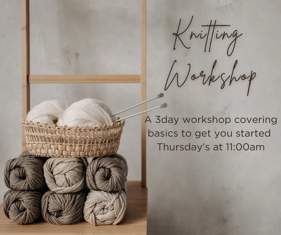 Beginner Knitting, Day class #2