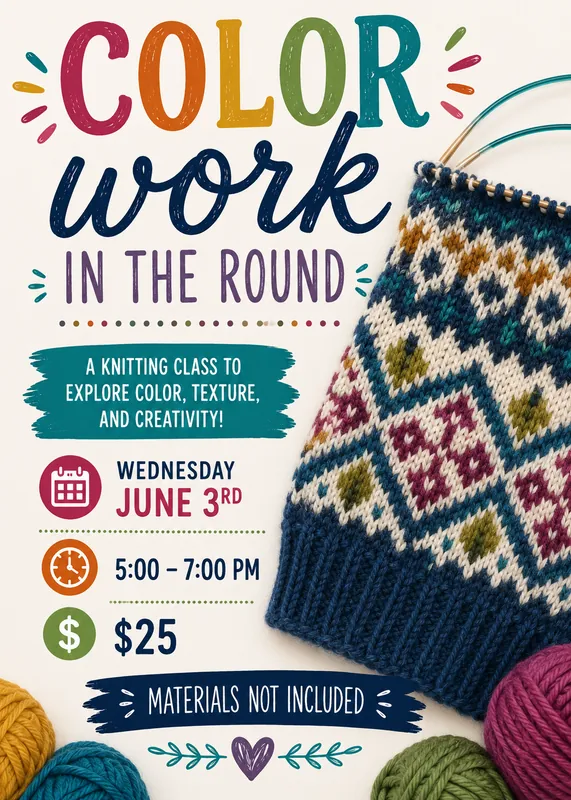 Colorwork on the round