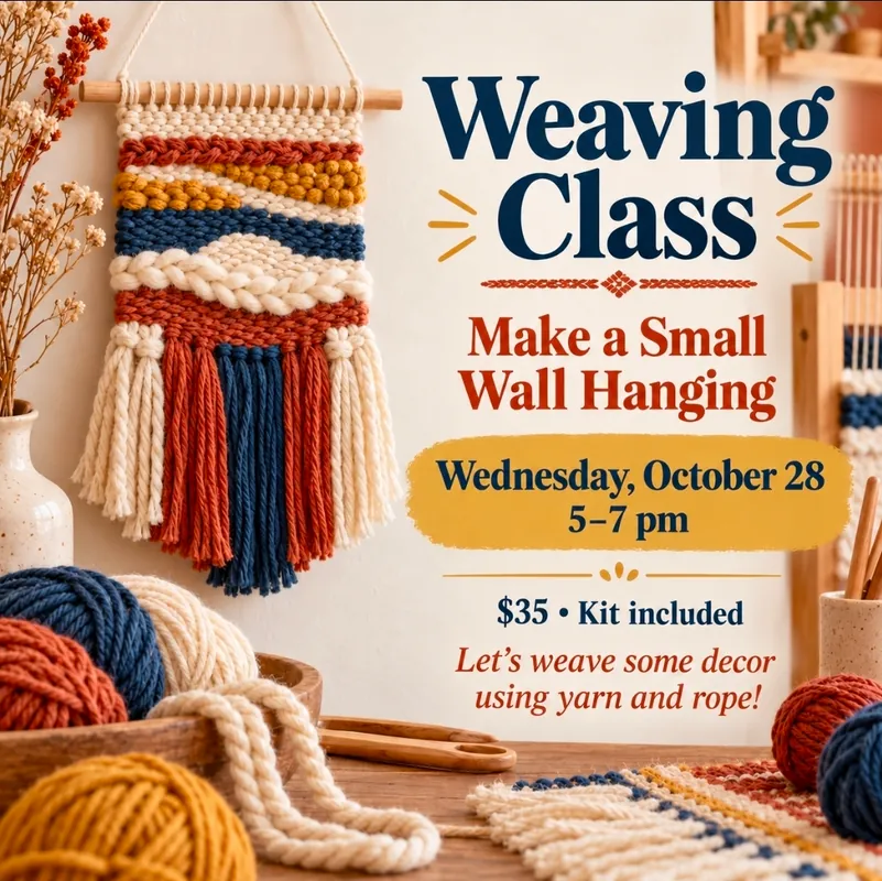 Weaving, Small wall hanging