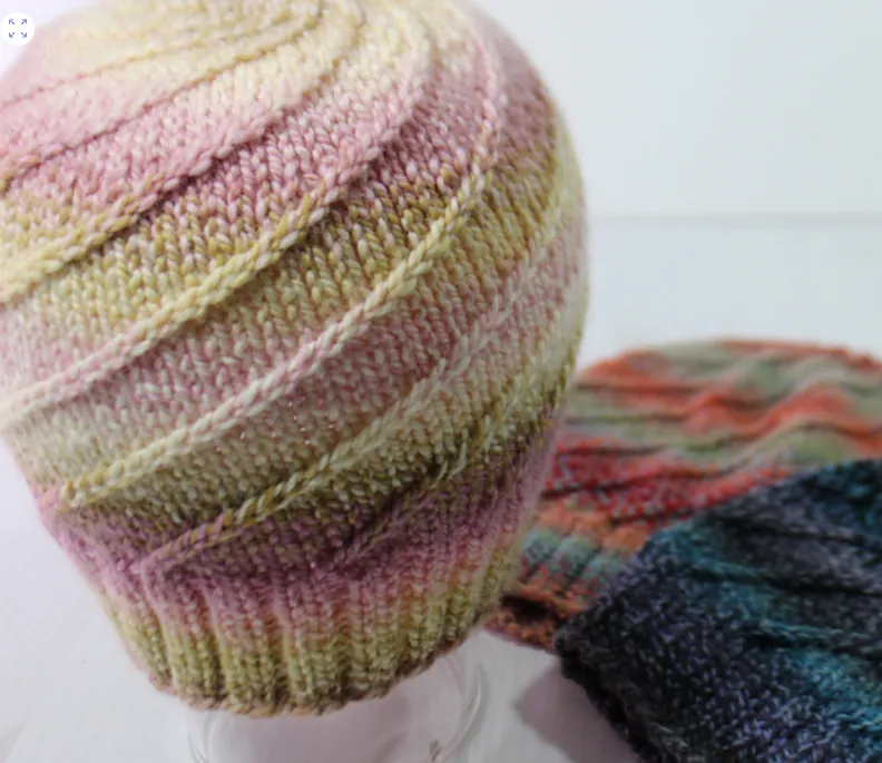 Knit a spiral hat