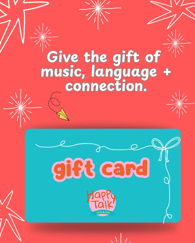 Happy Talk Gift Cards- 4 Single Pop Up Classes